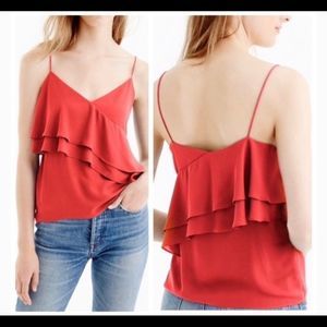 J.Crew Drapey ruffle cami